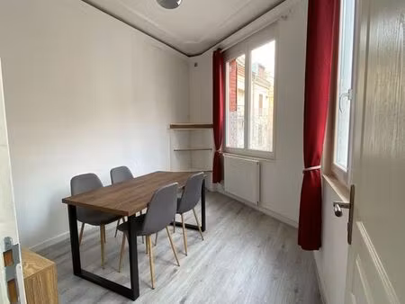 amiens quartier sainte-anne : jolie maison amienoise t3 meublee