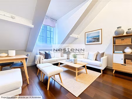 à vendre : appartement 2 pièces à pringy  cave  2 places de parking  centre ville.