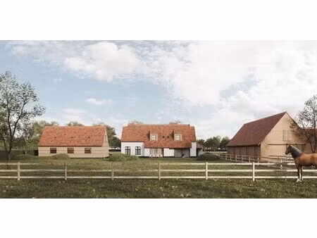zeer rustig gelegen oude hoeve met bouwvergunning voor nieuw landhuis