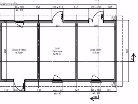 local de stockage 15 m²