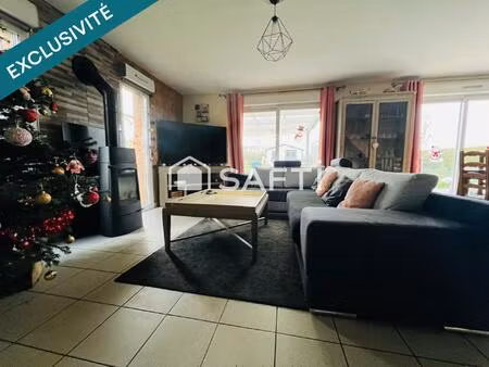 vente maison 7 pièces 128 m² sains-en-gohelle (62114)