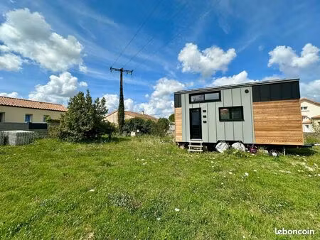 tiny house baluchon 2021 + terrain 783 m² – monnières (centre-bourg)