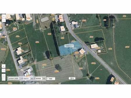 superbe terrain à bâtir