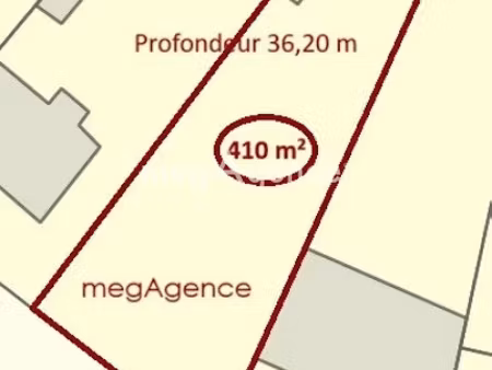 vente terrain 410 m² à orsay (91400)  195 000 €
