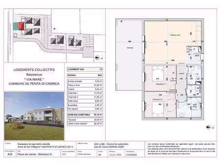 appartement t3 via mare