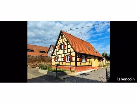 maison alsacienne de caractère – 4/5 pièces – 88 m² – jardin & parkings