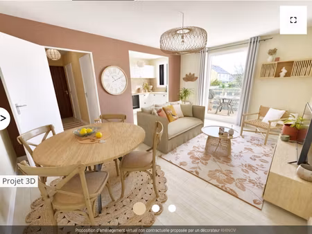 appartement pringy 3 pièce(s) 50.54 m2