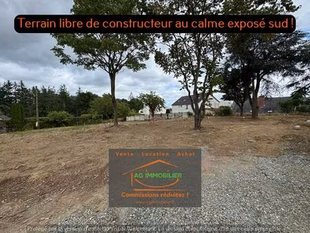 terrain constructible vezin le coquet 685 m2  libre de construct