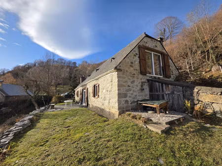 val d'azun : authentique grange de pays rénovée avec 2 hecta