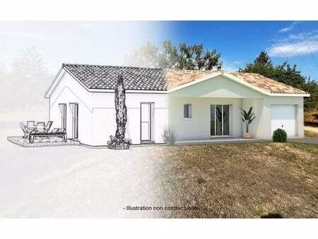 terrain avec maison neuve à vendre