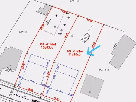 ruime bouwgrond voor open bebouwing met vrij zicht