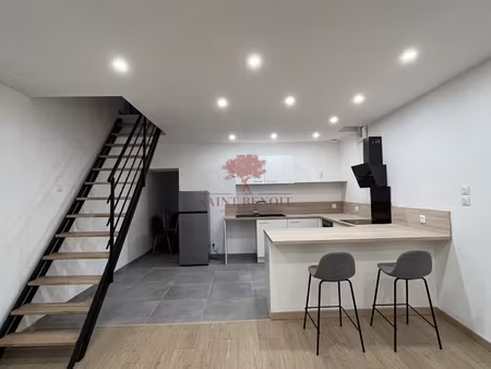 maison f3 meublee avec garage  cour et terrasse