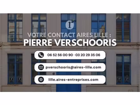 local commercial 375 m² avec double accès sur la rue et parking / centre ville de lens