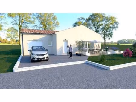 terrain avec maison neuve à vendre