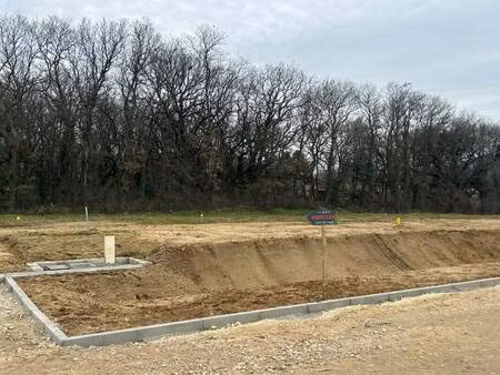 terrain avec maison neuve à vendre