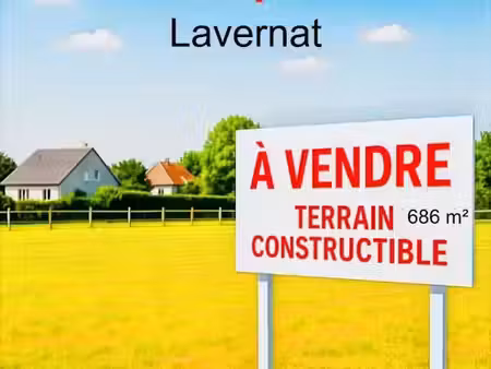 vente terrain 686 m² à lavernat (72500)  22 929 €