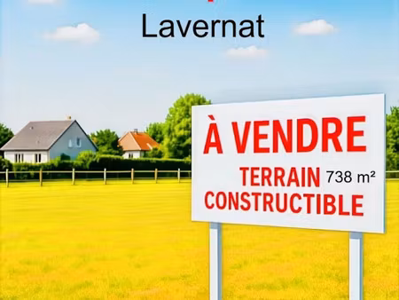 vente terrain à batir 738 m² à lavernat (72500)  23 774 €