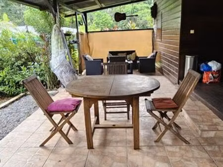 maison f2 meublée la carapa