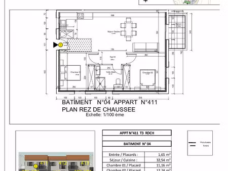 vente appartement 3 pièces 67 m² olmeta di tuda
