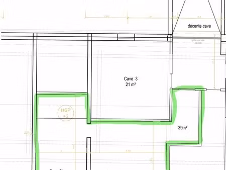 cave de stockage de 39m² - zi goussainville