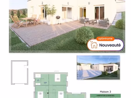 terrain à vendre de 573m² à pont-du-château avec projet de construction