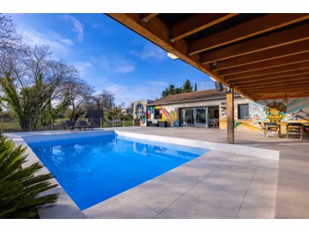 boisseron  belle maison plain pied entiérement contemporaine  t5 avec garage et son bureau