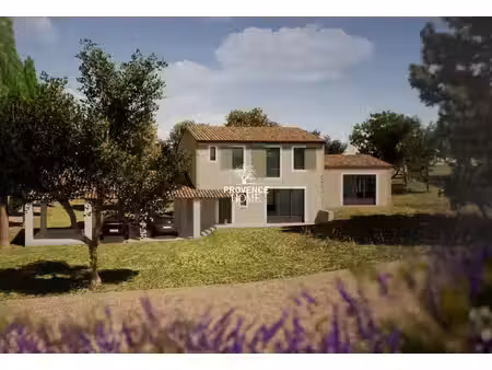 a vendre terrain constructible 2460m2 avec permis a st saturnin les apt luberon provence