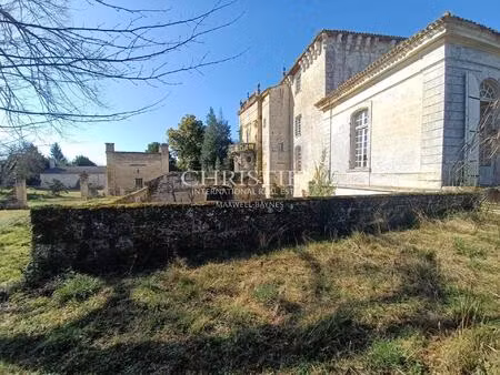 ancien château caractère avec 12 ha de vigne en aoc lussac st emilion