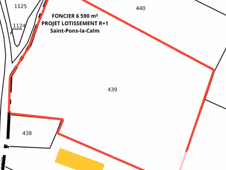 vente terrain à saint-pons-la-calm (30330) : à vendre / 6590m² saint-pons-la-calm