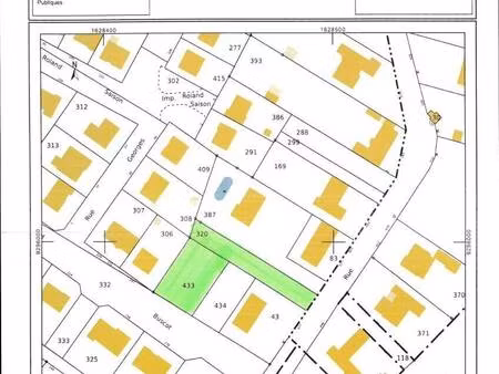 terrain constructible à vendre