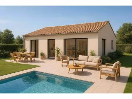 terrain avec maison neuve à vendre