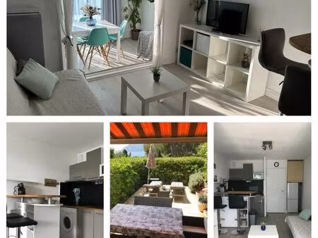 charmant t2 avec petit jardin dallé (fibre & forfait électricité inclus)