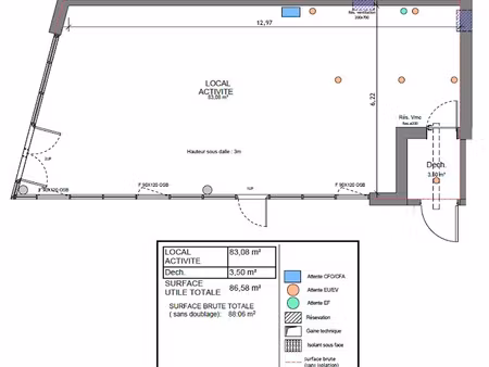 vente locaux professionnels 86 m² à angers (49000)  200 750 €