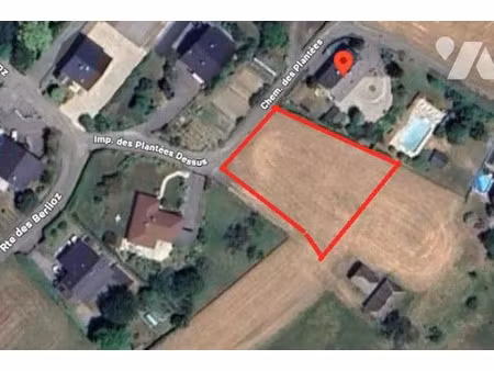 vente terrain 1372 m² à vimines (73160)  259 000 €