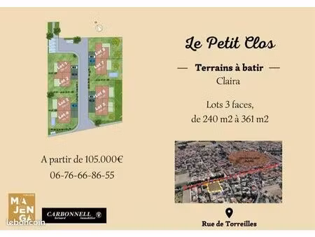 terrains à bâtir claira