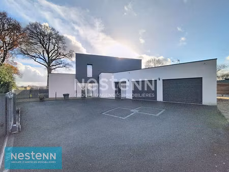 à vendre - maison passive d'architecte à pommeret -174 m² - toits plats  piscine & air sai