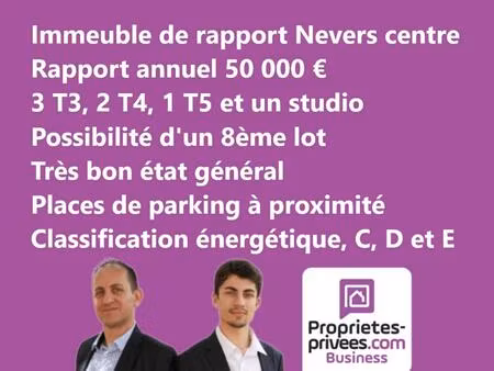 nevers centre - immeuble de rapport 600 m2