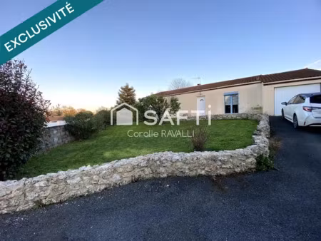 vente maison 4 pièces 101 m² à nersac (16440)  190 000 €
