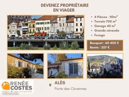 villa en viager 4 pièces 110 m²