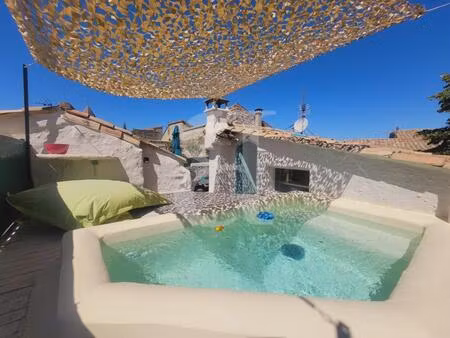 superbe maison de village restaurée avec bassin et terrasse en