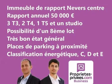 nevers centre - immeuble de rapport 600 m2