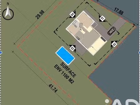 vente terrain piscine à grayan-et-l'hôpital (33590) : à vendre piscine / 1100m² grayan-et-