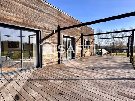 maison contemporaine ossature bois – cadre naturel privilégié