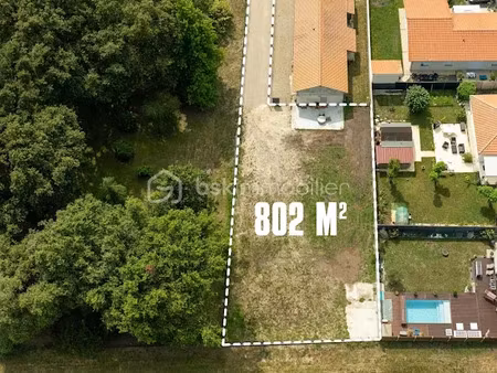 vente terrain 803 m² à ludon-médoc (33290)  178 000 €