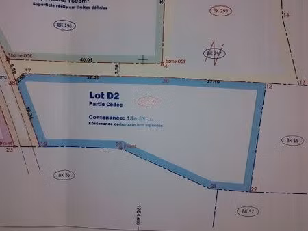 terrain de loisirs chalmazel à côté de la station de ski