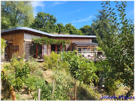 saint etienne de serres  maison bioclimatique 144 m2  4 cham