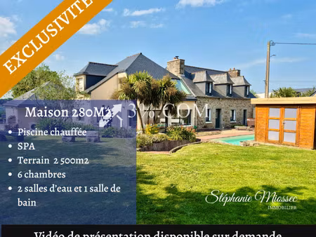 trémuson  superbe maison en pierre avec extension contemporaine  piscine et prestations de