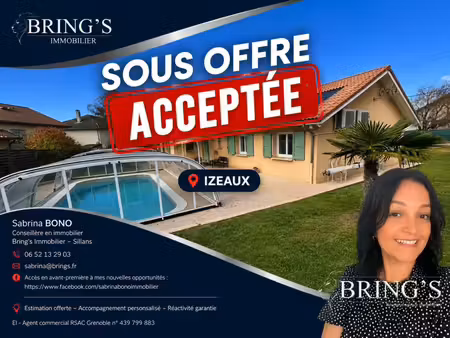 en vente maison 131 m² – 380 000 € |izeaux