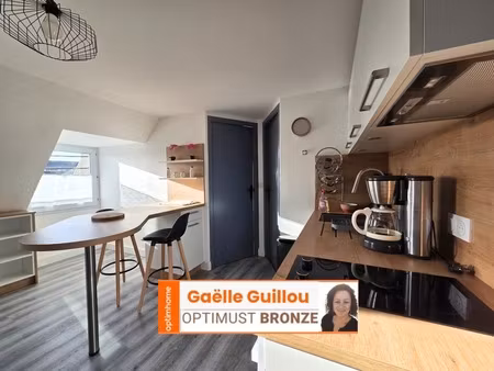 plouescat centre : appartement- meublé et équipé 2 chambres + parking