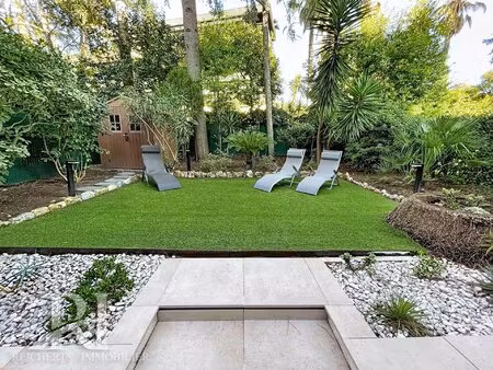 cannes 3p de 74m2 avec jardin de 200m2 et garage